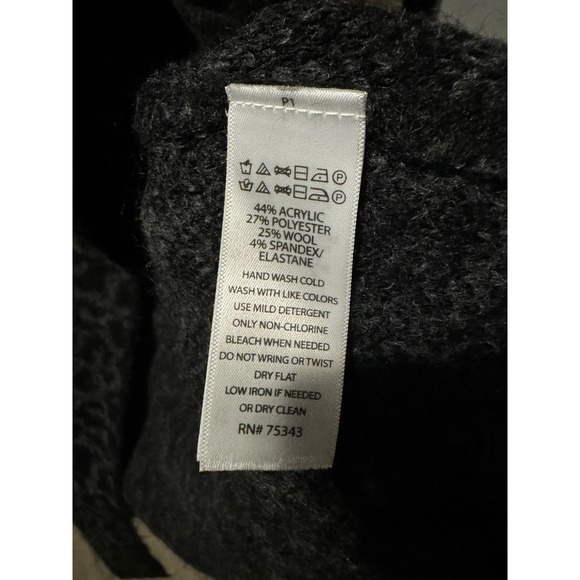 Adrienne Vittadini Animal Print Long Cardigan Sweater With Pockets S Small - Picture 4 of 5